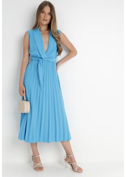 Jasnoniebieska Sukienka Ymir ze sklepu Born2be Odzież w kategorii Sukienki - zdjęcie 141769602
