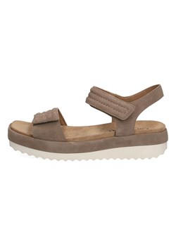 Skórzane sandały "Sunny" w kolorze beżowym ze sklepu Limango Polska w kategorii Sandały damskie - zdjęcie 141773061