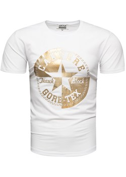 Koszulka męska biała Recea ze sklepu Recea.pl w kategorii T-shirty męskie - zdjęcie 141826643