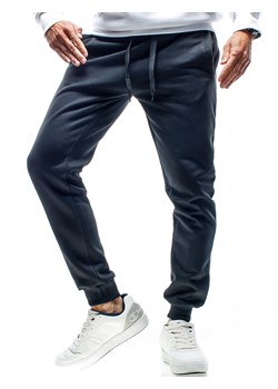 Spodnie męskie dresowe czarne Recea ze sklepu Recea.pl w kategorii Spodnie męskie - zdjęcie 141826722