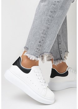 Biało-Czarne Sneakersy Phoebia ze sklepu born2be.pl w kategorii Buty sportowe damskie - zdjęcie 141828303
