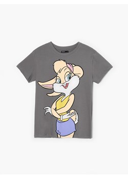 Cropp - Szara koszulka z nadrukiem Lola Bunny - szary ze sklepu Cropp w kategorii Bluzki damskie - zdjęcie 141851240