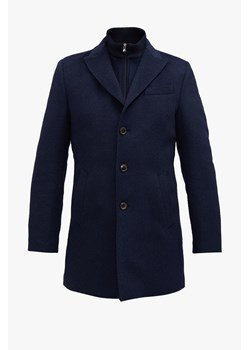 Granatowy wełniany płaszcz Recman Worsley 0001 ze sklepu Eye For Fashion w kategorii Płaszcze męskie - zdjęcie 141857303