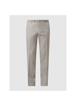 Spodnie do garnituru z mieszanki lnu model ‘Cane’ ze sklepu Peek&Cloppenburg  w kategorii Spodnie męskie - zdjęcie 141890903