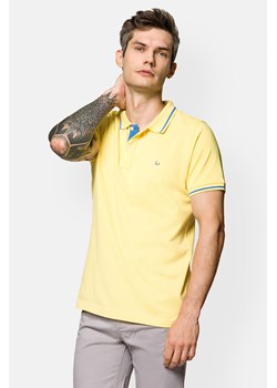 Koszulka Żółta Polo Adrian ze sklepu Lancerto S.A. w kategorii T-shirty męskie - zdjęcie 141911581