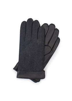 Rękawiczki męskie czarno-szare ze sklepu WITTCHEN w kategorii Rękawiczki męskie - zdjęcie 141918550