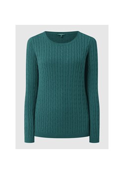 Sweter ze ściegiem warkoczowym ze sklepu Peek&Cloppenburg  w kategorii Swetry damskie - zdjęcie 141926260