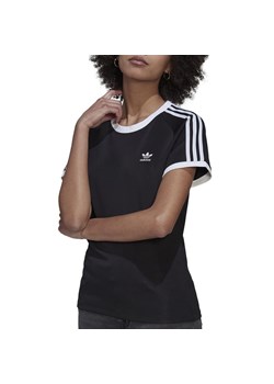 Koszulka adidas Originals Adicolor Classics Slim 3-Stripes Tee HM6411 - czarna ze sklepu streetstyle24.pl w kategorii Bluzki damskie - zdjęcie 141981234