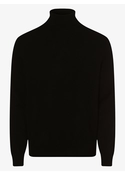 Andrew James Sweter z czystego kaszmiru Mężczyźni Kaszmir czarny jednolity ze sklepu vangraaf w kategorii Swetry męskie - zdjęcie 141989121