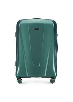 Duża walizka z polikarbonu geometryczna zielona ze sklepu WITTCHEN w kategorii Walizki - zdjęcie 141991581