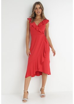Czerwona Sukienka Harmothee ze sklepu Born2be Odzież w kategorii Sukienki - zdjęcie 141991774