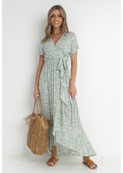 Zielona Sukienka Dsson ze sklepu Born2be Odzież w kategorii Sukienki - zdjęcie 142060520