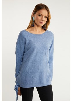 Sweter damski z ozdobnym wiązaniem ze sklepu MONNARI w kategorii Swetry damskie - zdjęcie 142073941