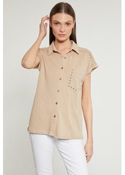 Bluzka damska z kołnierzykiem ze sklepu MONNARI w kategorii Koszule damskie - zdjęcie 142074333
