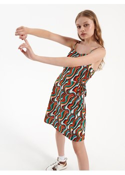 Sukienka z wiązaniem w talii Retro - Wielobarwny ze sklepu House w kategorii Sukienki - zdjęcie 142103252
