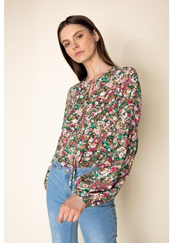 Bluzka w kwiaty z szerokim rękawem ze sklepu MONNARI w kategorii Bluzki damskie - zdjęcie 142181662