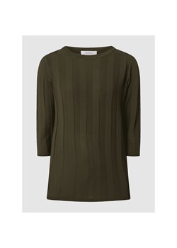 Sweter z prążkowaną fakturą ze sklepu Peek&Cloppenburg  w kategorii Swetry damskie - zdjęcie 142186380