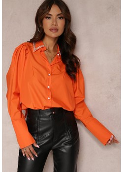 Pomarańczowa Koszula Nee ze sklepu Renee odzież w kategorii Koszule damskie - zdjęcie 142200292