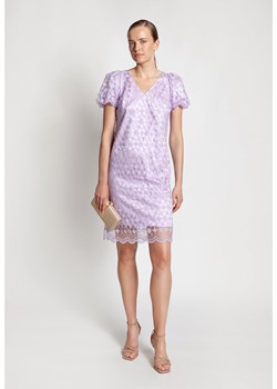 Sukienka z koronki w kolorze liliowym ze sklepu Molton w kategorii Sukienki - zdjęcie 142249364