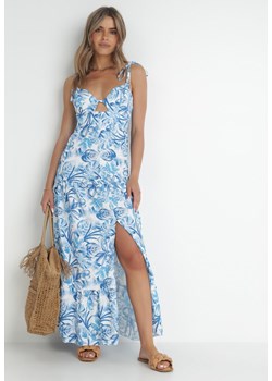 Niebieska Sukienka Cadmasius ze sklepu Born2be Odzież w kategorii Sukienki - zdjęcie 142266353