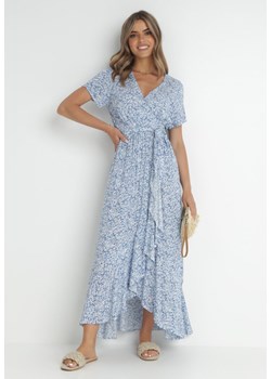 Niebieska Sukienka Dsson ze sklepu Born2be Odzież w kategorii Sukienki - zdjęcie 142266382