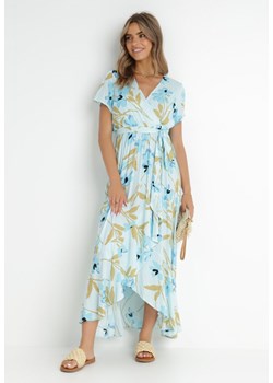 Jasnoniebieska Sukienka Sagira ze sklepu Born2be Odzież w kategorii Sukienki - zdjęcie 142271113