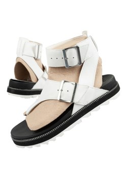 Sandały japonki Sorel W NL6272-125 białe ze sklepu ButyModne.pl w kategorii Sandały damskie - zdjęcie 142346850