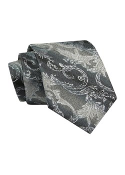 Elegancki, Klasyczny, Męski Krawat -ALTIES - Szarości i Grafit KRALTS0686 ze sklepu JegoSzafa.pl w kategorii Krawaty - zdjęcie 142429060
