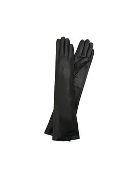 Damskie rękawiczki ze skóry długie czarne ze sklepu WITTCHEN w kategorii Rękawiczki damskie - zdjęcie 142429254