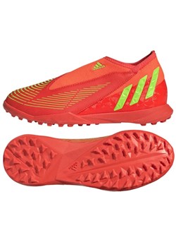 Buty adidas Predator Edge.3 Ll Tf Jr GV8489 czerwone pomarańcze i czerwienie ze sklepu ButyModne.pl w kategorii Buty sportowe dziecięce - zdjęcie 142437001