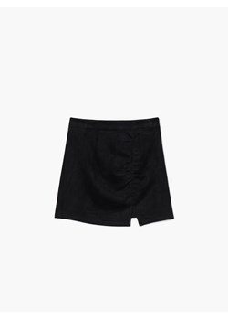 Cropp - Czarna spódnica mini z rozcięciem - czarny ze sklepu Cropp w kategorii Spódnice - zdjęcie 142473982