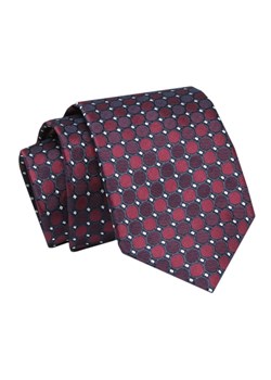 Krawat - ALTIES - Odcienie Bordo, w Grochy KRALTS0741 ze sklepu JegoSzafa.pl w kategorii Krawaty - zdjęcie 142509562