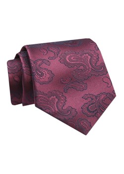 Krawat - ALTIES - Bordo z Orientalnym Wzorem KRALTS0778 ze sklepu JegoSzafa.pl w kategorii Krawaty - zdjęcie 142557054