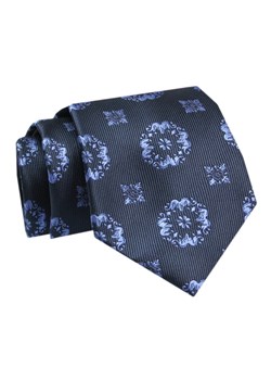Krawat - ALTIES - Granat z Motywem Kwiatowym KRALTS0762 ze sklepu JegoSzafa.pl w kategorii Krawaty - zdjęcie 142557092