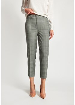 Garniturowe spodnie w kratę ze sklepu Molton w kategorii Spodnie damskie - zdjęcie 142560614