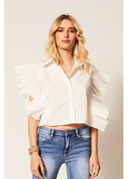 Biała bluzka z falbanami Francesca ze sklepu Lidia Kalita w kategorii Bluzki damskie - zdjęcie 142564511
