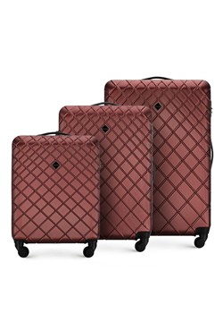 Zestaw walizek z ABS-u z deseniem ze sklepu WITTCHEN w kategorii Walizki - zdjęcie 142622120