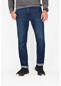 Ciemnoniebieskie spodnie jeansowe męskie D-FERG ze sklepu Volcano.pl w kategorii Jeansy męskie - zdjęcie 142657074