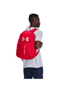 Plecak treningowy uniseks UNDER ARMOUR UA Hustle Sport Backpack - czerwony ze sklepu Sportstylestory.com w kategorii Plecaki - zdjęcie 142662203