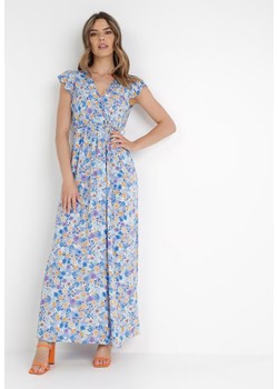 Niebieska Sukienka Sophothoe ze sklepu Born2be Odzież w kategorii Sukienki - zdjęcie 142682273