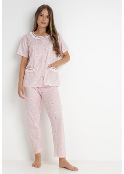 Jasnoróżowy Komplet Piżamowy Womley ze sklepu Born2be Odzież w kategorii Piżamy damskie - zdjęcie 142696183