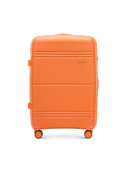 Średnia walizka z polipropylenu jednokolorowa pomarańczowa ze sklepu WITTCHEN w kategorii Walizki - zdjęcie 142714763