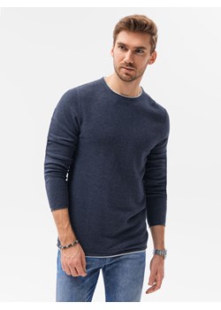 Sweter męski E121 - granatowy/melanżowy ze sklepu ombre w kategorii Swetry męskie - zdjęcie 142719503
