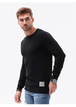 Sweter męski - czarny V4 E185 ze sklepu ombre w kategorii Swetry męskie - zdjęcie 142723503