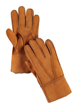 Wełniane rękawiczki "Patchwork" w kolorze jasnobrązowym ze sklepu Limango Polska w kategorii Rękawiczki damskie - zdjęcie 142734453