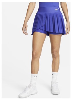 Damska plisowana spódnica tenisowa NikeCourt Dri-FIT Advantage - Niebieski ze sklepu Nike poland w kategorii Spódnice - zdjęcie 142745472