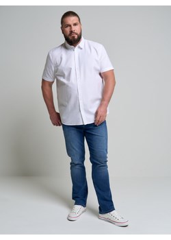 Koszula męska z tkaniny typu oxford biała Duran 101 ze sklepu Big Star w kategorii Koszule męskie - zdjęcie 142763302