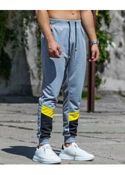 Spodnie męskie joggery szare Recea ze sklepu Recea.pl w kategorii Spodnie męskie - zdjęcie 142768212