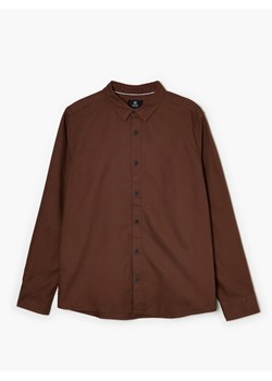 Cropp - Koszula regular fit - brązowy ze sklepu Cropp w kategorii Koszule męskie - zdjęcie 142836971