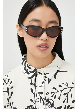 Okulary przeciwsłoneczne damskie Moschino - ANSWEAR.com